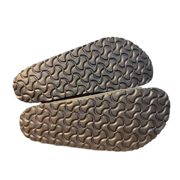 Birkenstock Arizona Gray Suede Slide Sandal Soft Footbed Women sz 41 US 10 wide - Picture 6 of 6